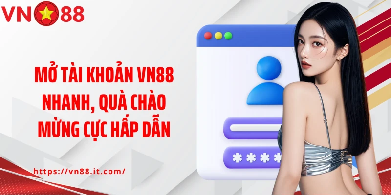 Mở tài khoản Vn88 nhanh, quà chào mừng cực hấp dẫn